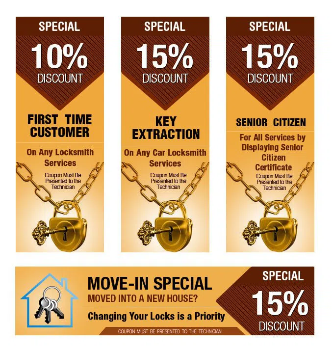 Super Locksmith Service Beverly Hills, CA 310-955-1395 - coupon1-set-four